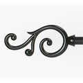 Eyecatcher Buono Rod And Finial Set - Medley - Black - 28-48 Inches EY610691
